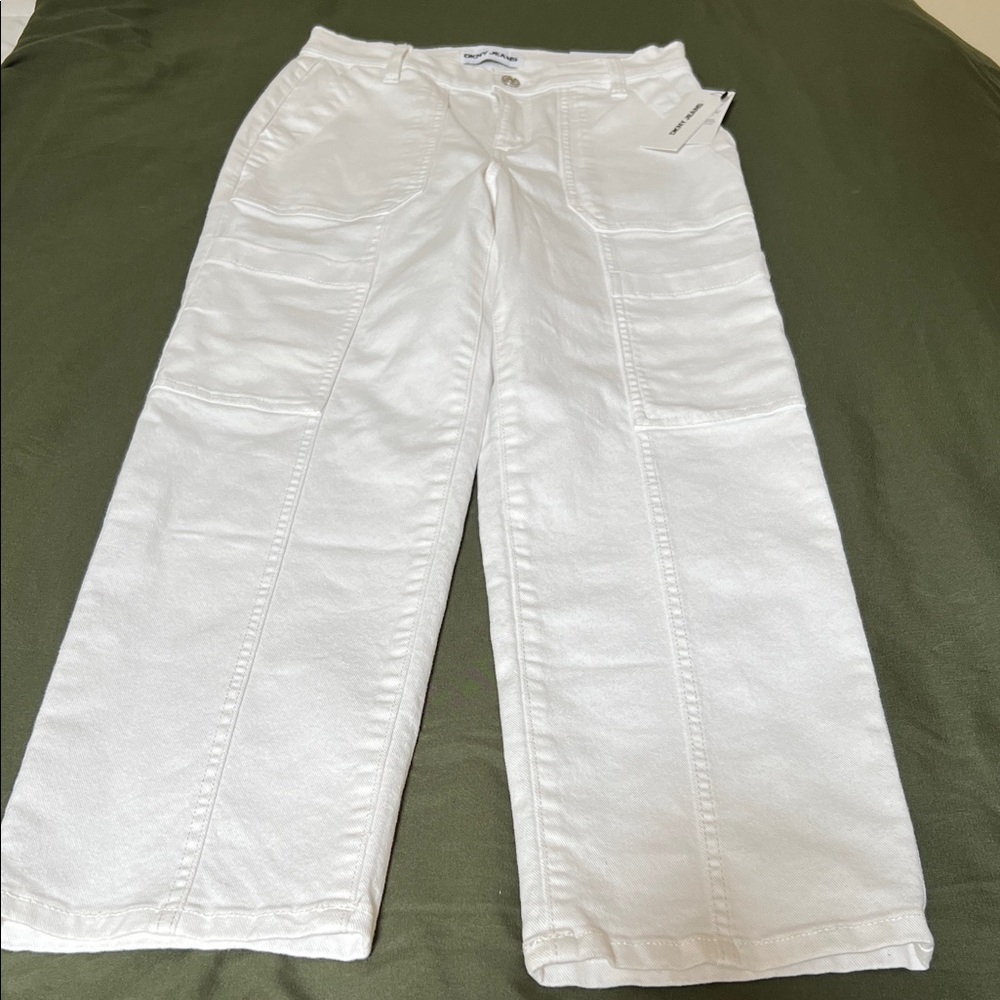 DKNY High Rise Straight Jeans